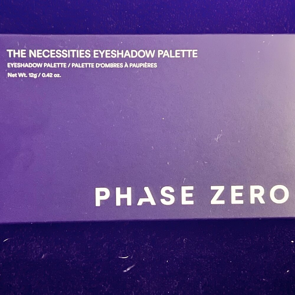 Phase Zero Makeup The Necessities Eyeshadow Palette 0.42oz Full Size Retail $40